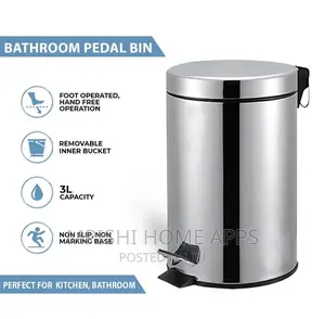 Stainless Steel Pedal Bin, Hmba106 Size 5L