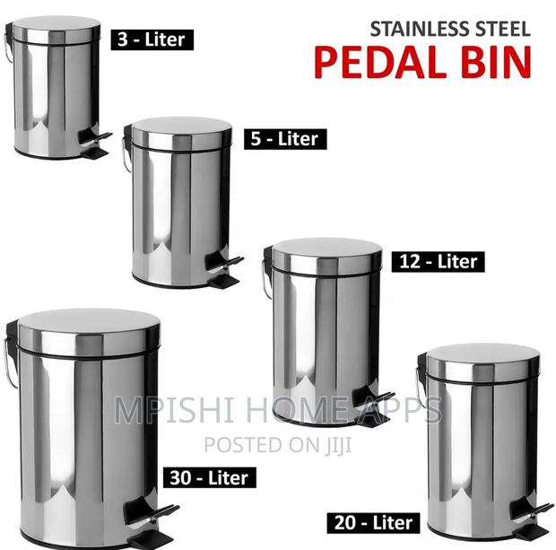Stainless Steel Pedal Bin, Hmba106 Size 5L - thumbnail 7