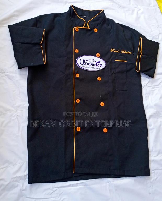 Branded Double Breasted Professional Shortsleeve Chef Jacket - main view