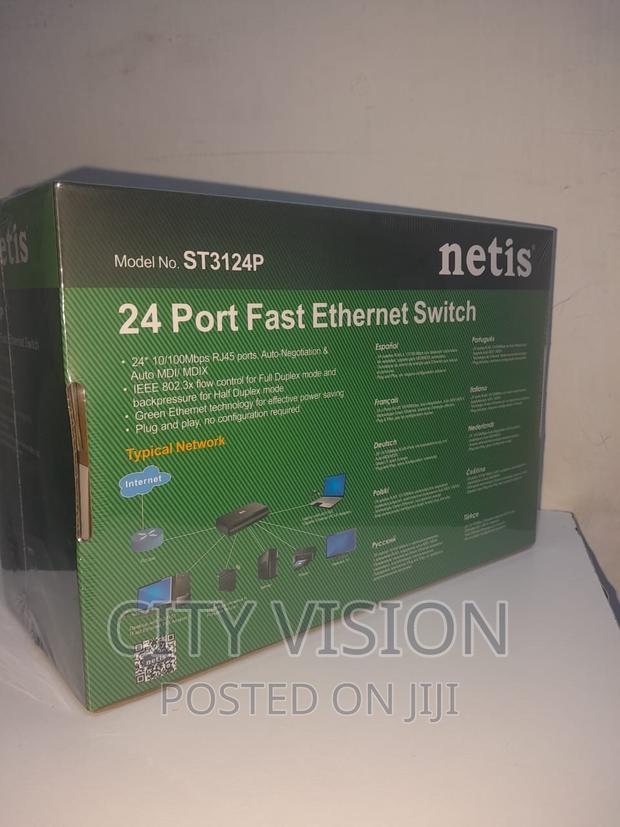 Netis Ethernet Rackmount Switch (St3124p)24 Port Netis - main view