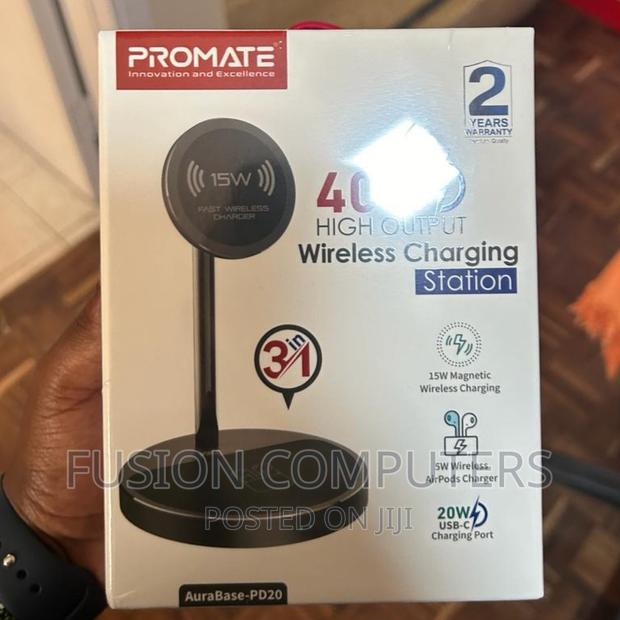 Promate High Output Wireless Charging Station 40W - main view