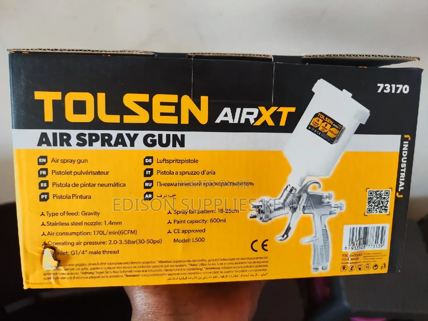 Tolsen Air Spray Gun 600ml Car Paint Sprayer Gun Hvlp Guns