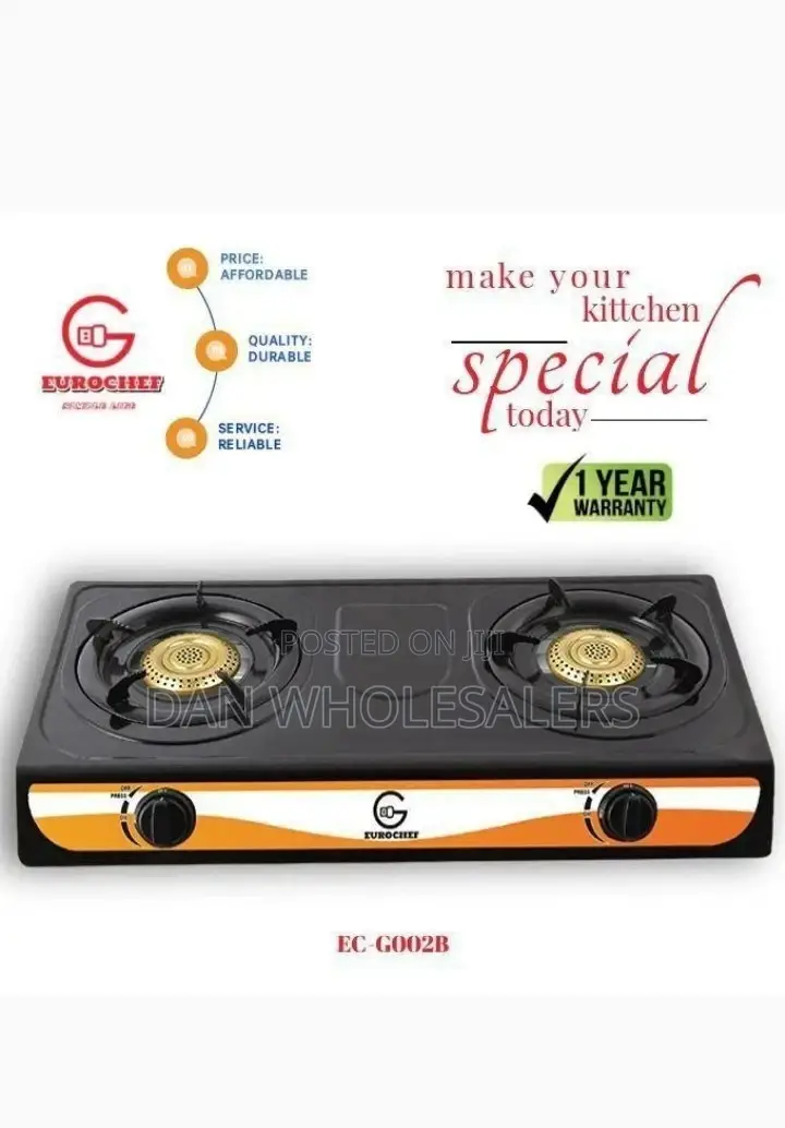 Metallic 2 Burner Eurochef