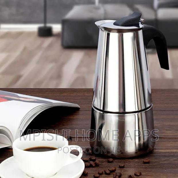 Stainless Steel Coffee Pot, Italian Port Coffee Maker.