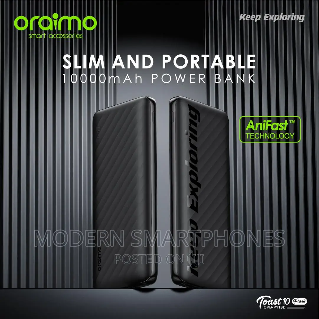 Oraimo Toast 10 Flash 10000mah 12W Power Bank