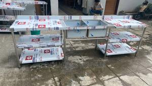 Double Bowl Stainless Washing Sink. - thumbnail 2