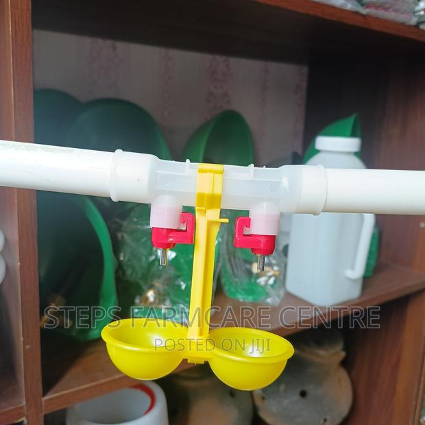Double Cupped Automatic Chicken Nipple Waterers - thumbnail 2
