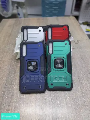 Back Cover With Holder Ring for Huawei Y9S - Black