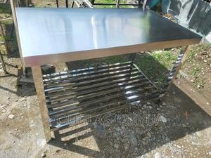1.4m Stainless Steel Working Table - thumbnail 2