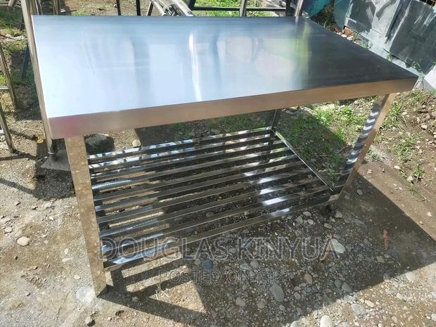 1.4m Stainless Steel Working Table - main view