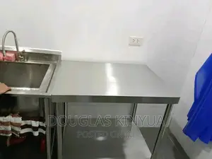 1m Stainless Steel Working Table.