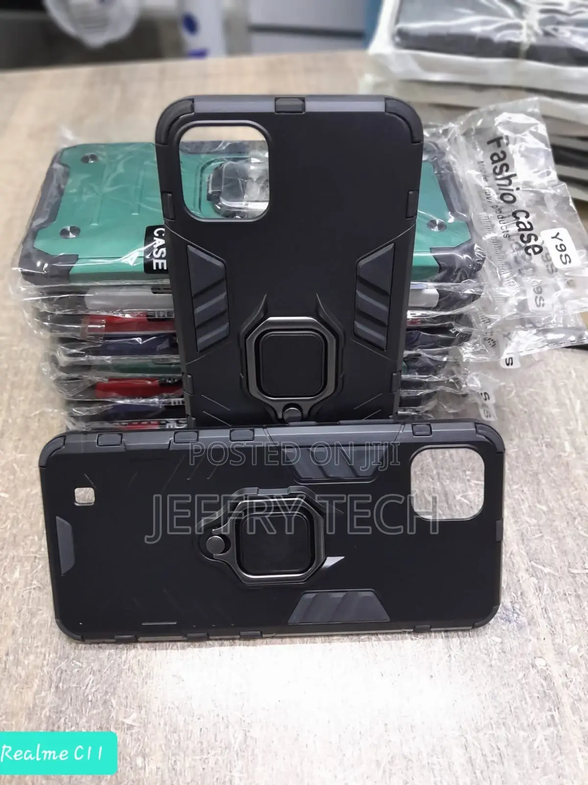 Oppo Realme C11 Case,Military-Grade Shockproof Cover With Ma