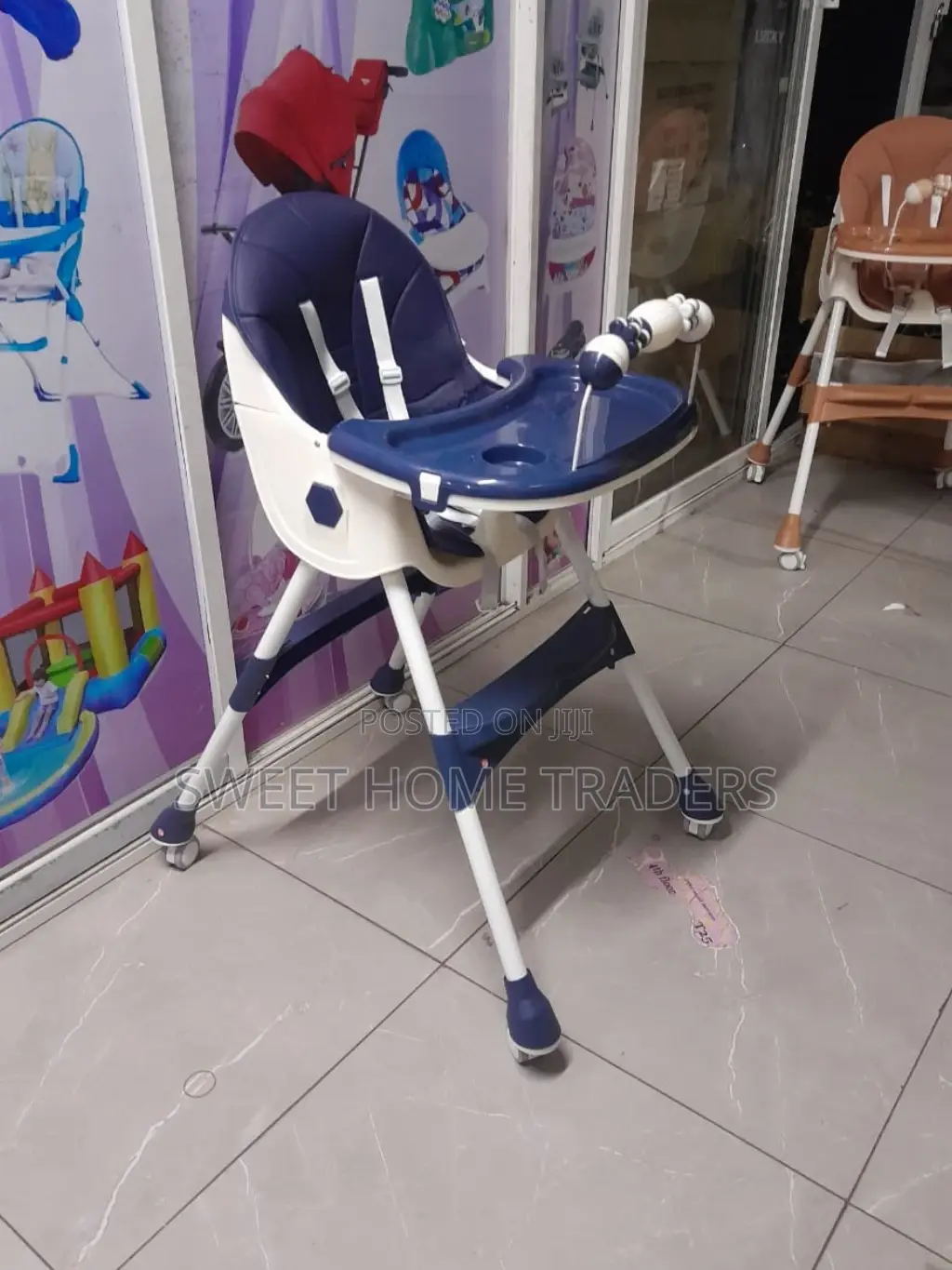 Foldable Feeding Chair With Wheels