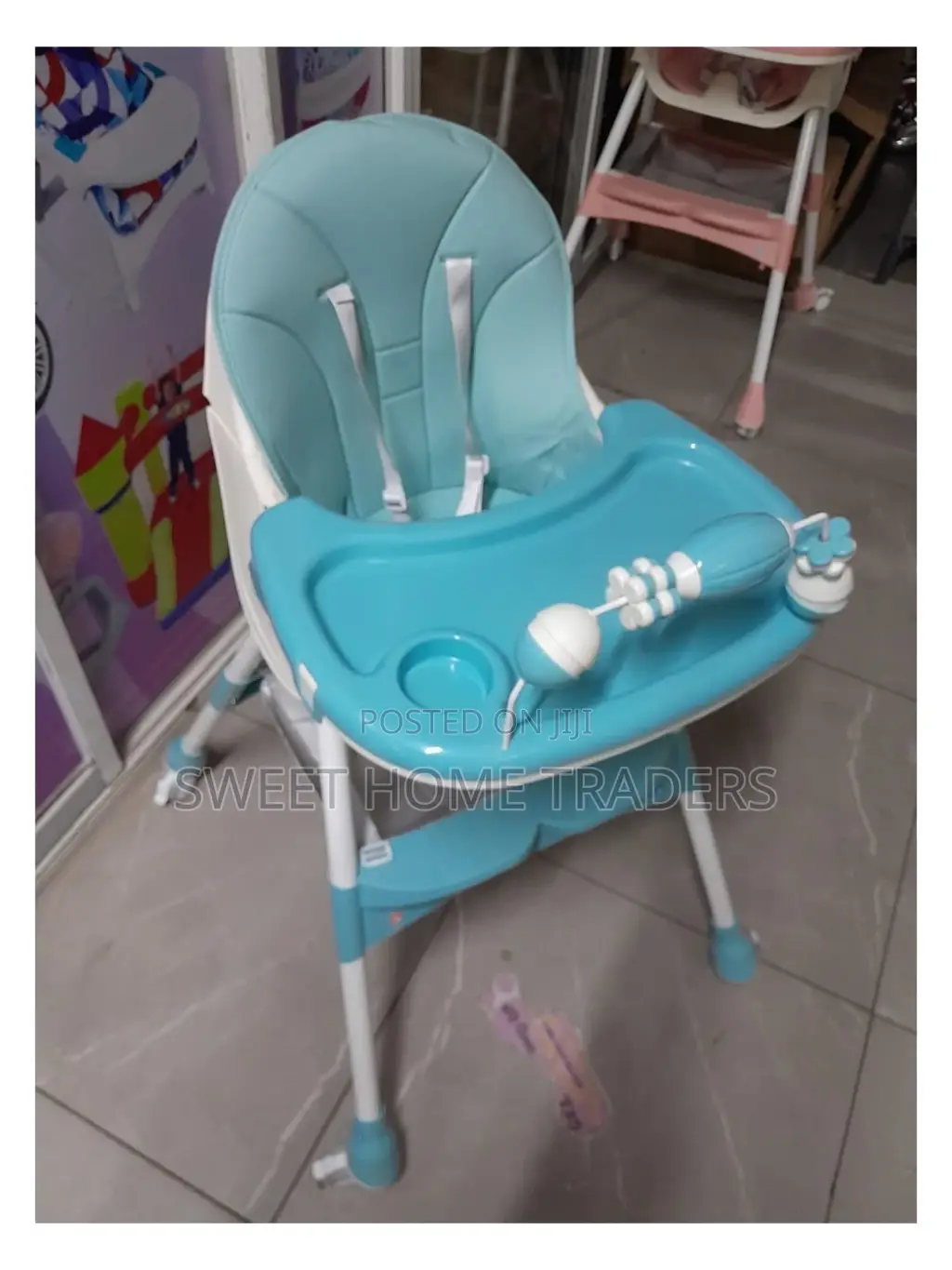 Foldable Feeding Chair With Wheels 