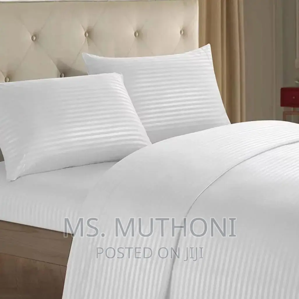 Quality White Duvet Cover,1 Bedsheet N 2 Pillowcases