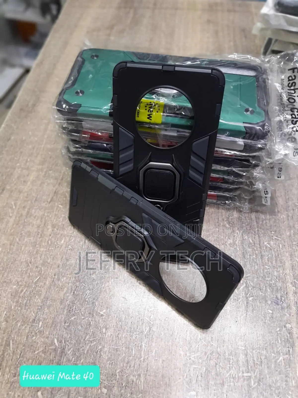 Bi-Material Case for Huawei Mate 40 Pro/40 Pro Plus With Rin