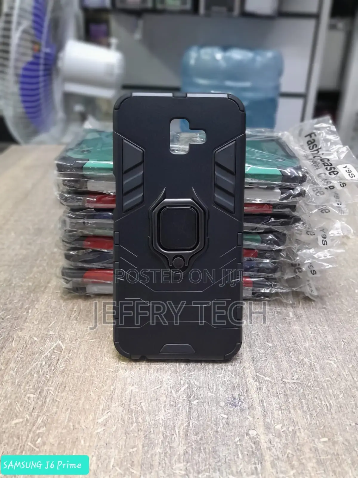Armor Case Magnetic Ring Holder for Samsung Galaxy J6 Prime