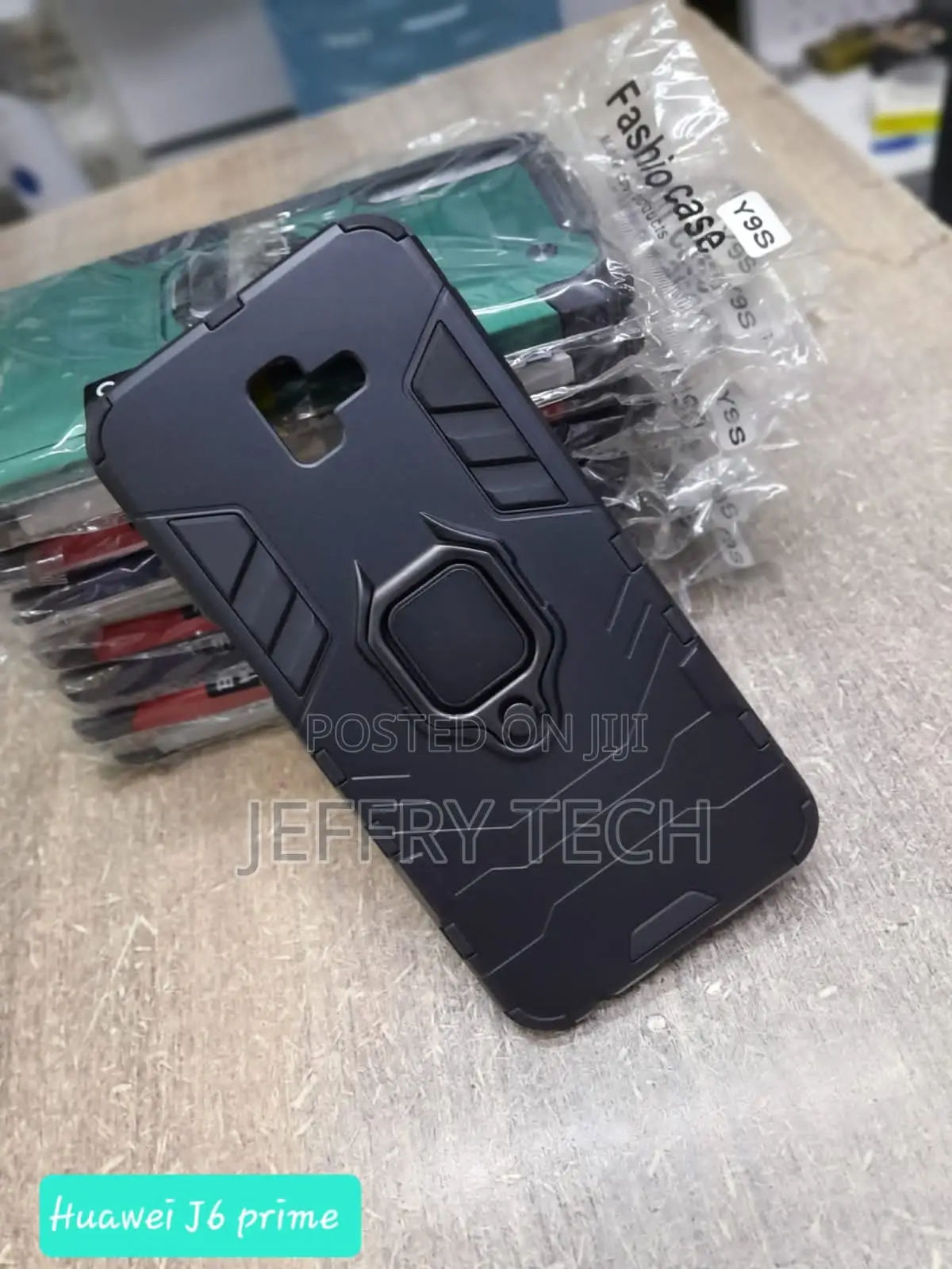 Armor Case Magnetic Ring Holder for Samsung Galaxy J6 Prime