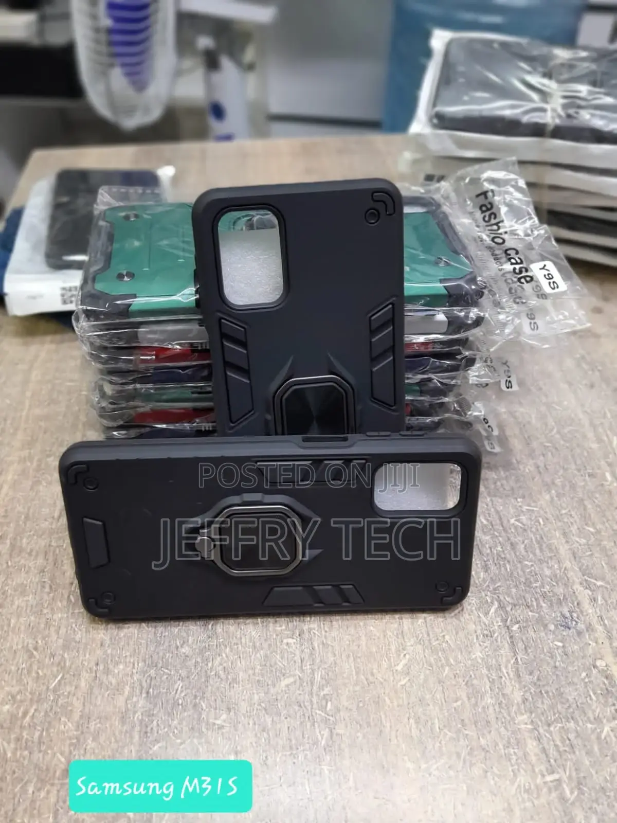 Lejaao Samsung Galaxy M31s AZA Armor Bumper Blue Polycarbona