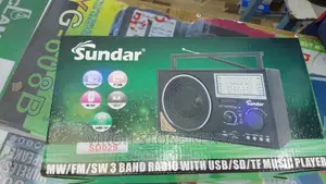 Sundar Radio SD029 Rechargeable Radio With USB Ports