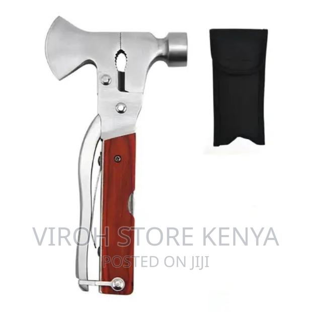 12 in 1 Multifunctional Hammer Axe Hand Tool - Cutter Knife - thumbnail 2