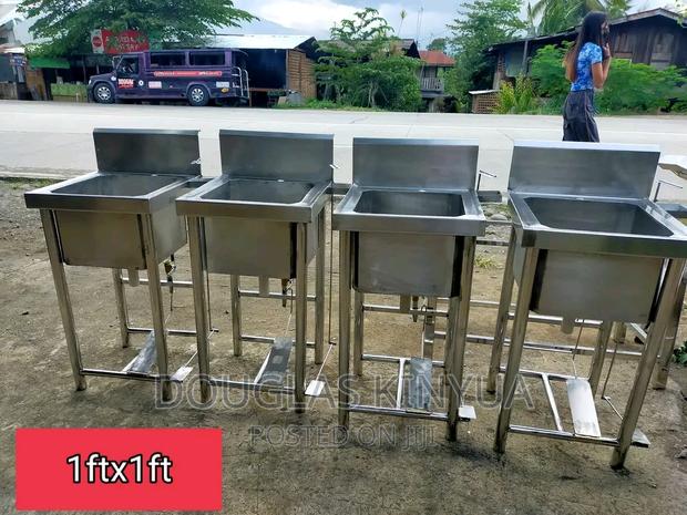 30cm *30cm Stainless Steel Single Bowl Washing Sink.