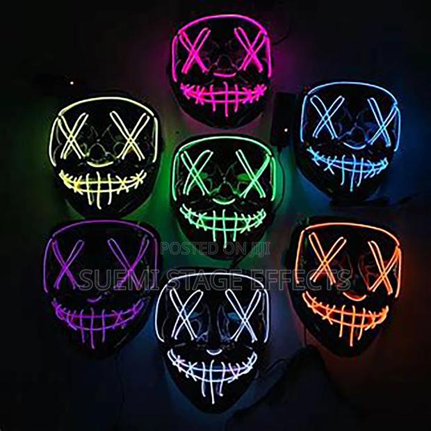 Halloween Glowing Face Masks - thumbnail 3