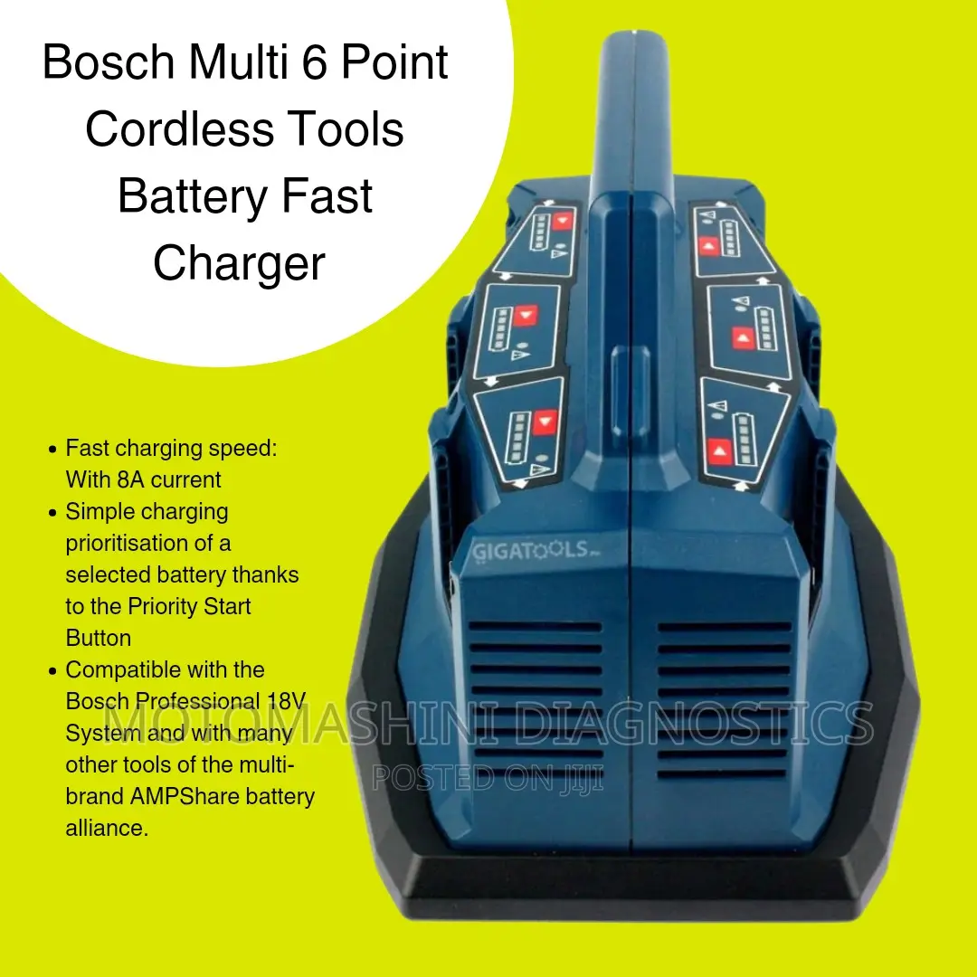 Bosch Multi 6 Point Cordless Tools Battery Fast Charger