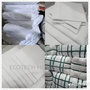 Plain White Cotton Bedsheets.