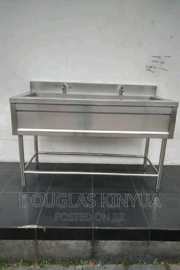 Stainless Steel Commercial Heavy Duty Washing Sink(Ss 110cm)