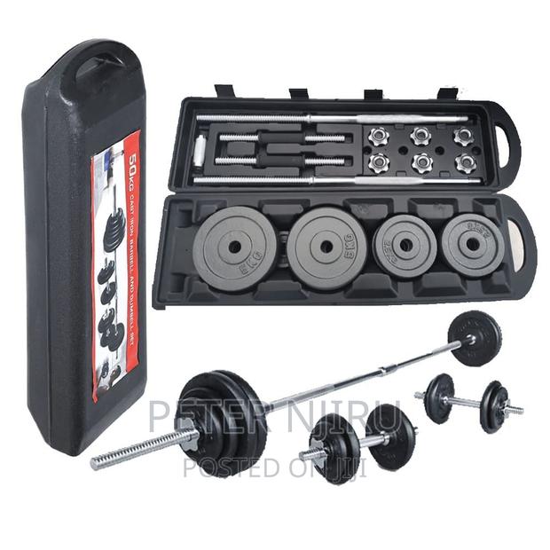 50kg Dumbbells/Barbell Set
