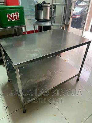 1.2m X.0.8m Stainless Steel Working Table. - thumbnail 2