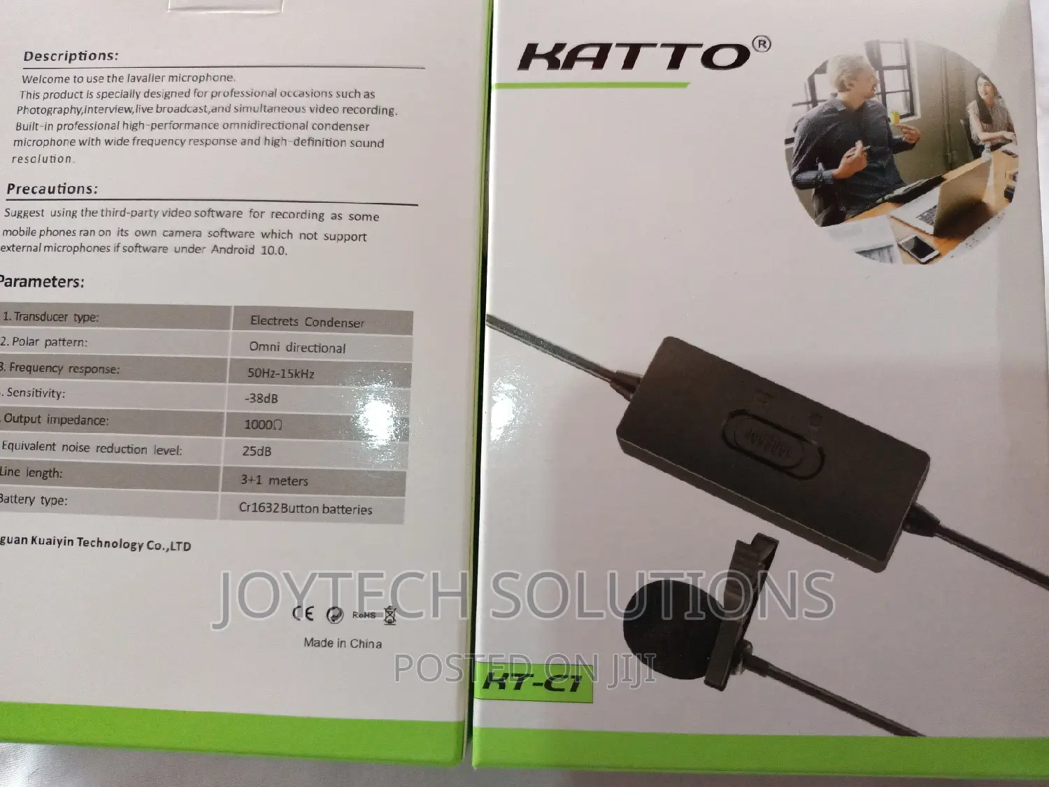 Hot Selling KATTO Clip-on Tube Lapel Mic LAVALIER Microphone