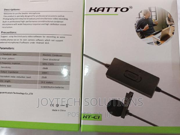 Hot Selling KATTO Clip-on Tube Lapel Mic LAVALIER Microphone - thumbnail 3