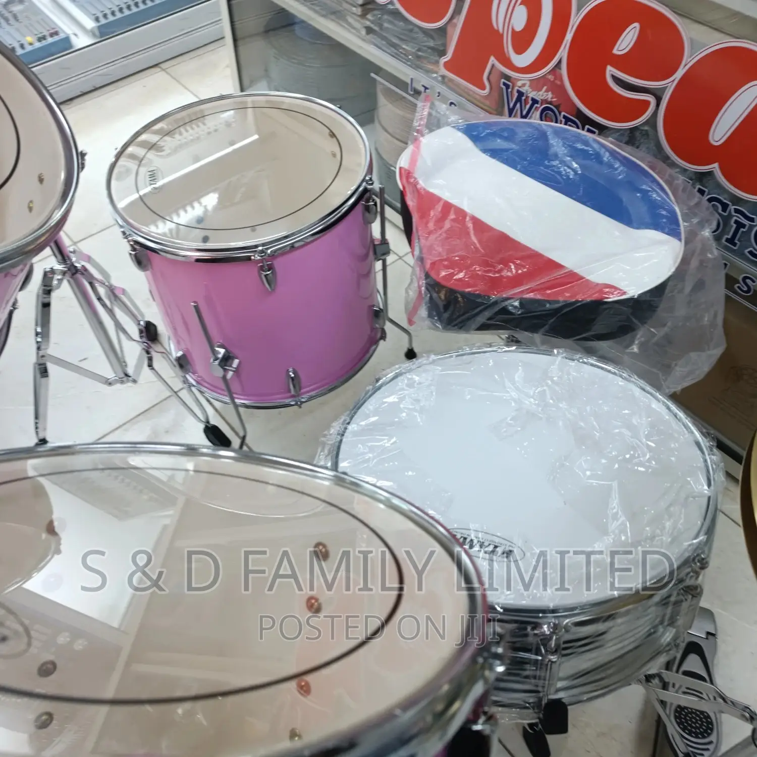 Pink Tama Drumset