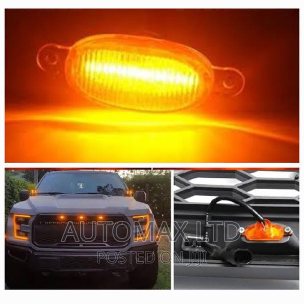 6 Pieces Pieces LED Front Grille Lights (Amber). For Ford