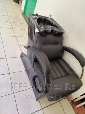 Black Covered Complete Shampoo Sink - thumbnail 2