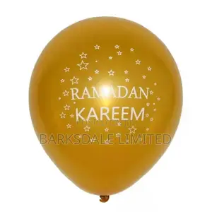 Eid Mubarak Latex Decorations Ramadan Balloons - 10 Balloons