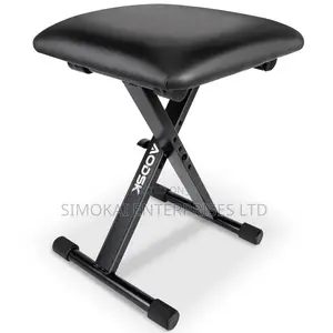Keyboard Bench X-Style Cushion Padded,Piano Bench Adjustable