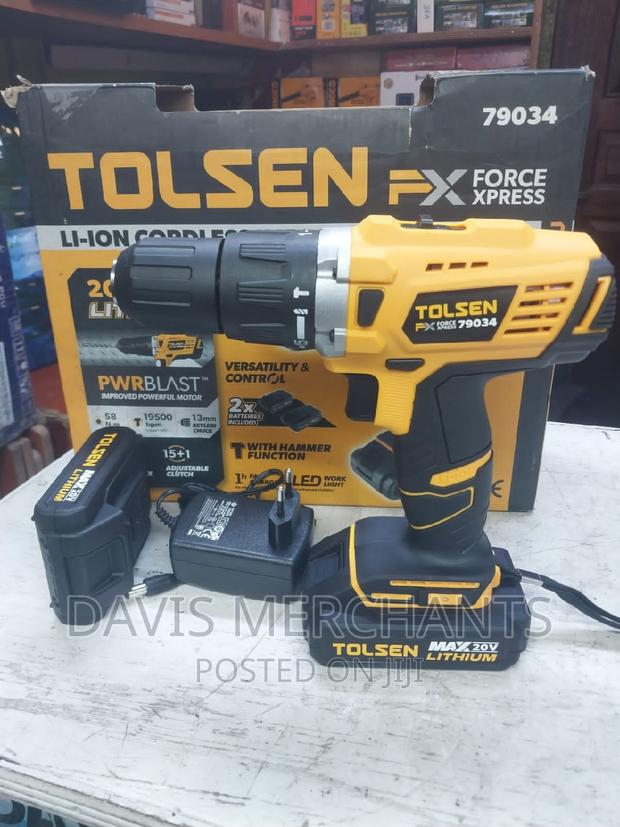 Durable Tolsen Cordless Drill 20v - main view