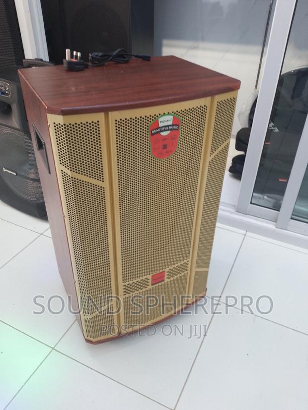 Fujister Powered 15inch Speaker With 2 Wireless Microphone - main view