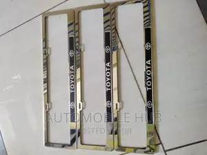Toyota Chrome New Number Plate Holders Oblong