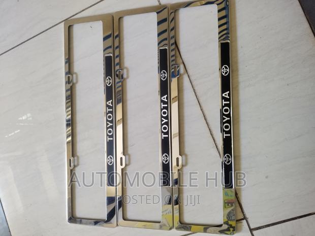 Toyota Chrome New Number Plate Holders Oblong