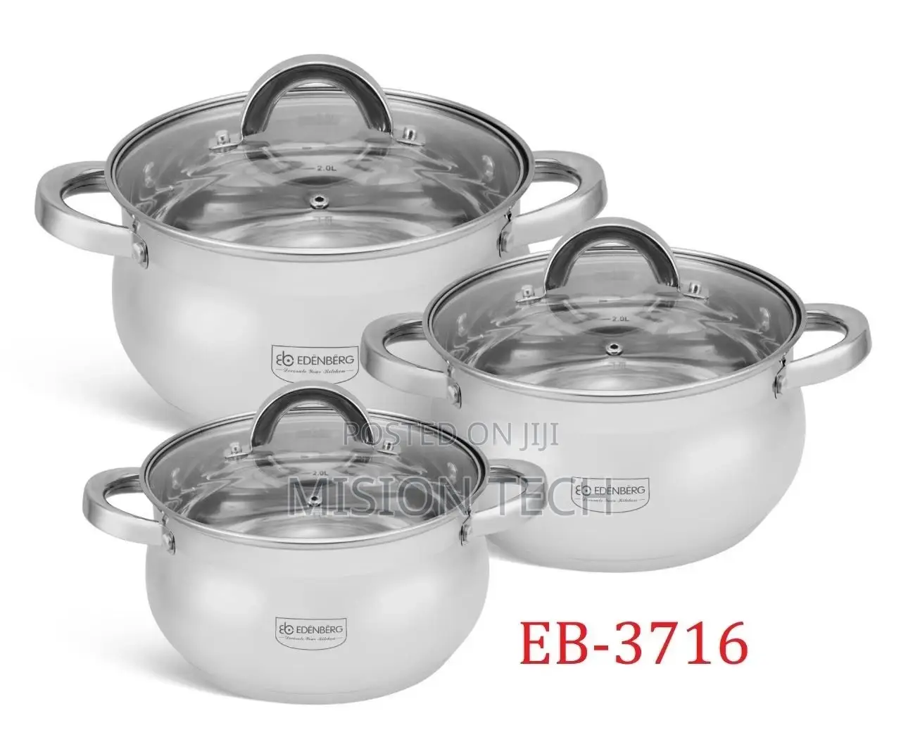 6pcs Edenberg Stainless Steel