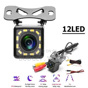 Reverse Camera 12 Led Car Waterproof Best Quality
