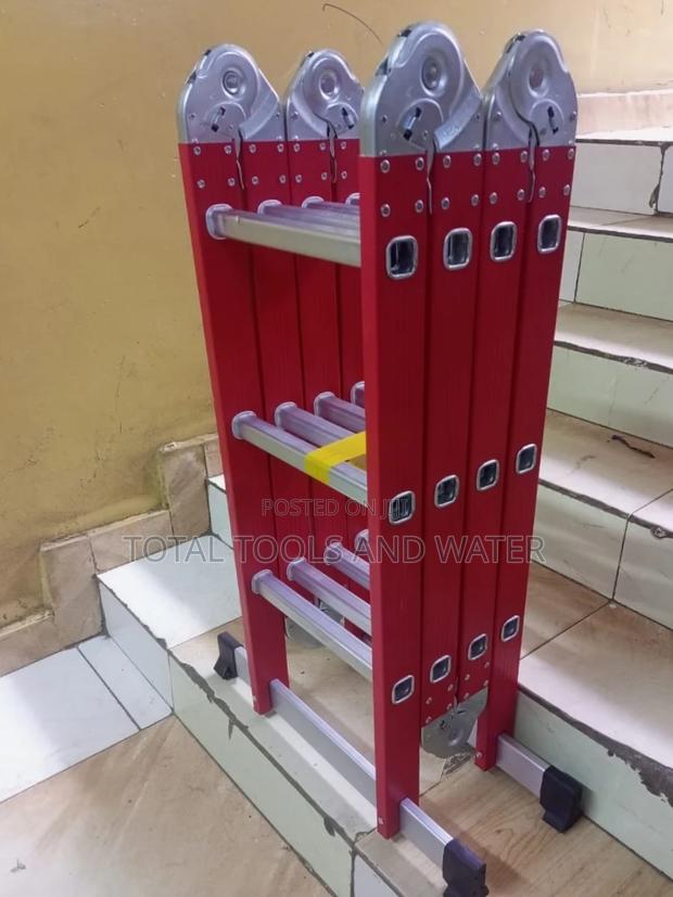 Stanley Strong Alluminium Foldable Ladder 12 Ft 12 Step