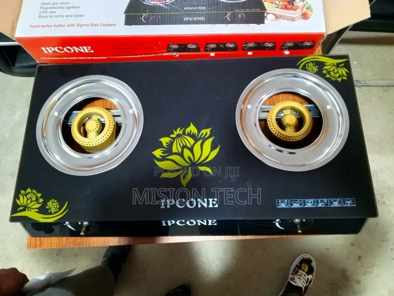 Ipcone Glass 2 Burner Cooker