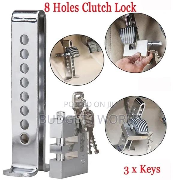 Car Pedal Lock - Adjustable 8 Holes Clutch Anti-Theft Lock-