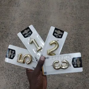 Golden Candle Numbers for Parties