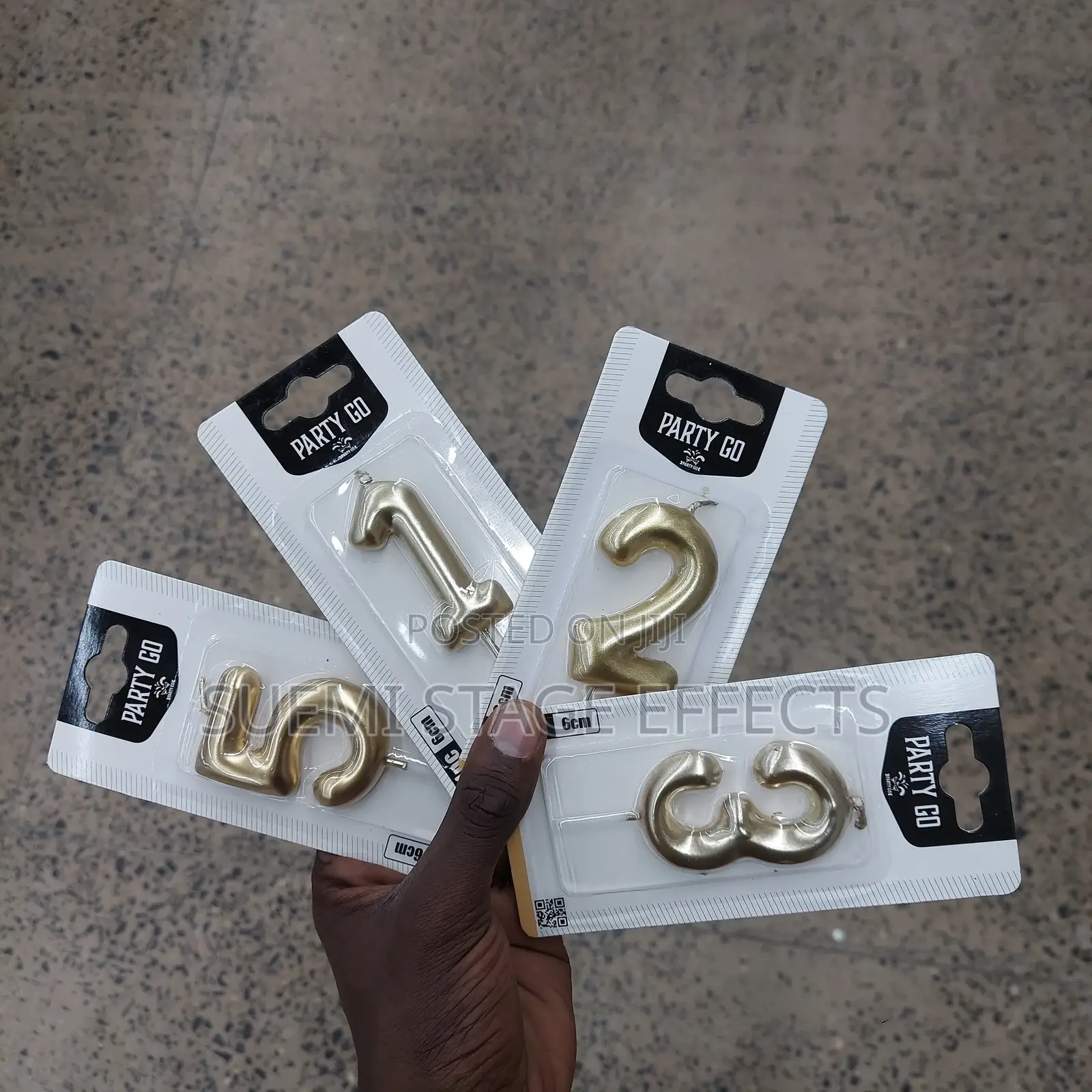 Golden Candle Numbers for Parties